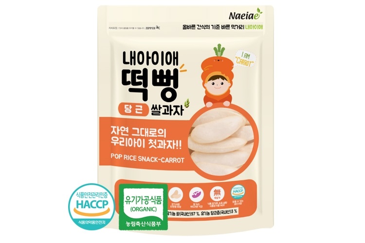 5M+【韓國Naeiae】片狀米餅-紅蘿蔔 1