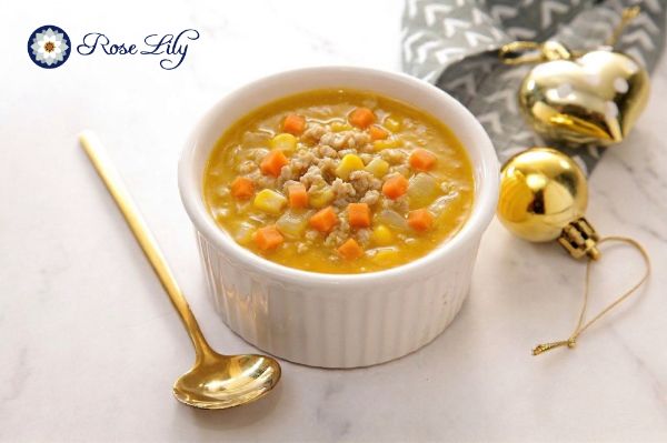 12M+ 【拌飯麵】金瓜捲心雞茸