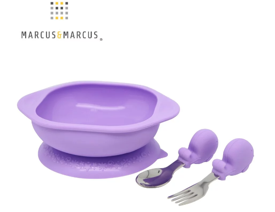 【學習餐具】Marcus&Marcus 動物樂園寶寶握握學習禮盒組 5
